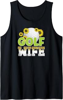 Golf Wife Leopard Wife of A Golf Player Golfer Wife Tank Top