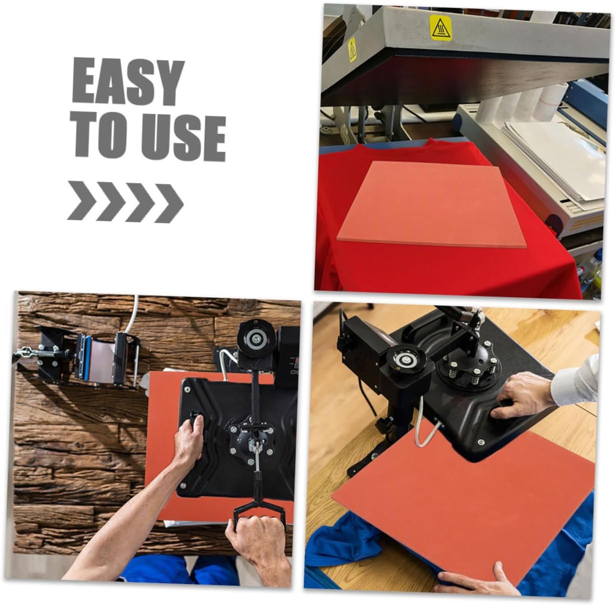 LIFKOME Wear Resistant Silicone Insulation Pad Heat Press Mat for High Temperature Printing for Manual Automatic Transfer Machines Durable Practical Heat Press Pillow