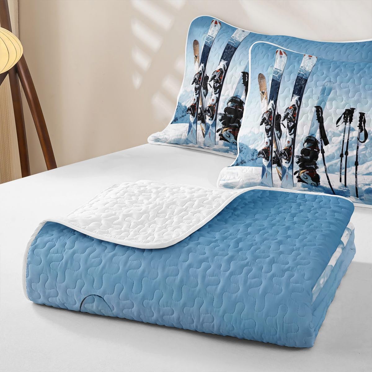 Homewish Ski 220x240cm Steppdecke