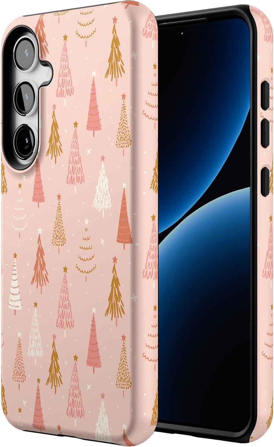 Casely Galaxy S24 Plus Case | Bubblegum Forest | Christmas Tree | Essential Slim Dual-Layer Protective Design