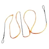 SAS Southland Archery Supply B-55 Dacron Replacement Traditional Recurve Bow String - Made in USA (AMO 60 in (Actual 56 in), Orange 12 Strands (Bows Upto 40 lbs))