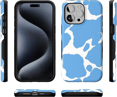 Vista 816 de Casely Funda para iPhone 15 Pro Jardín Secreto Flores mixtas Funda atrevida Compatible con MagSafe y botón de acción Jardín Secreto Floral