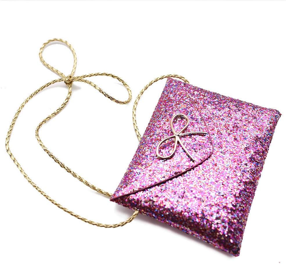SallyFashion Lovely Little Girl Kids Children Messenger Bag, Bling Bling Shoulder Bag, Handbag, Purple
