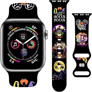 Halloween Strap Compatible with Apple Watch Band 38mm 40mm 41mm 42mm 44mm 45mm 49mm,Adjustable Replaceable Soft Silicone Cartoon Sport Wristbands for iWatch Ultra Series 8 7 6 5 4 3 2 1 SE