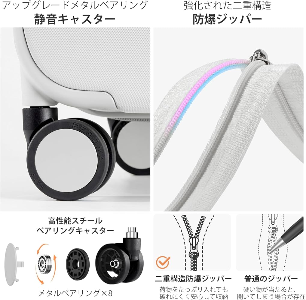Amazon | [mixi] 米煕 アップグレードスーツケース キャリーケース