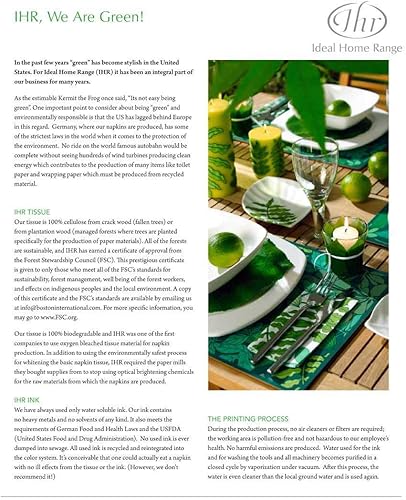 Miniatura 2 de Boston International IHR Winter Holiday - Servilletas de papel de 3 capas, 20 unidades, melodía festiva, lino