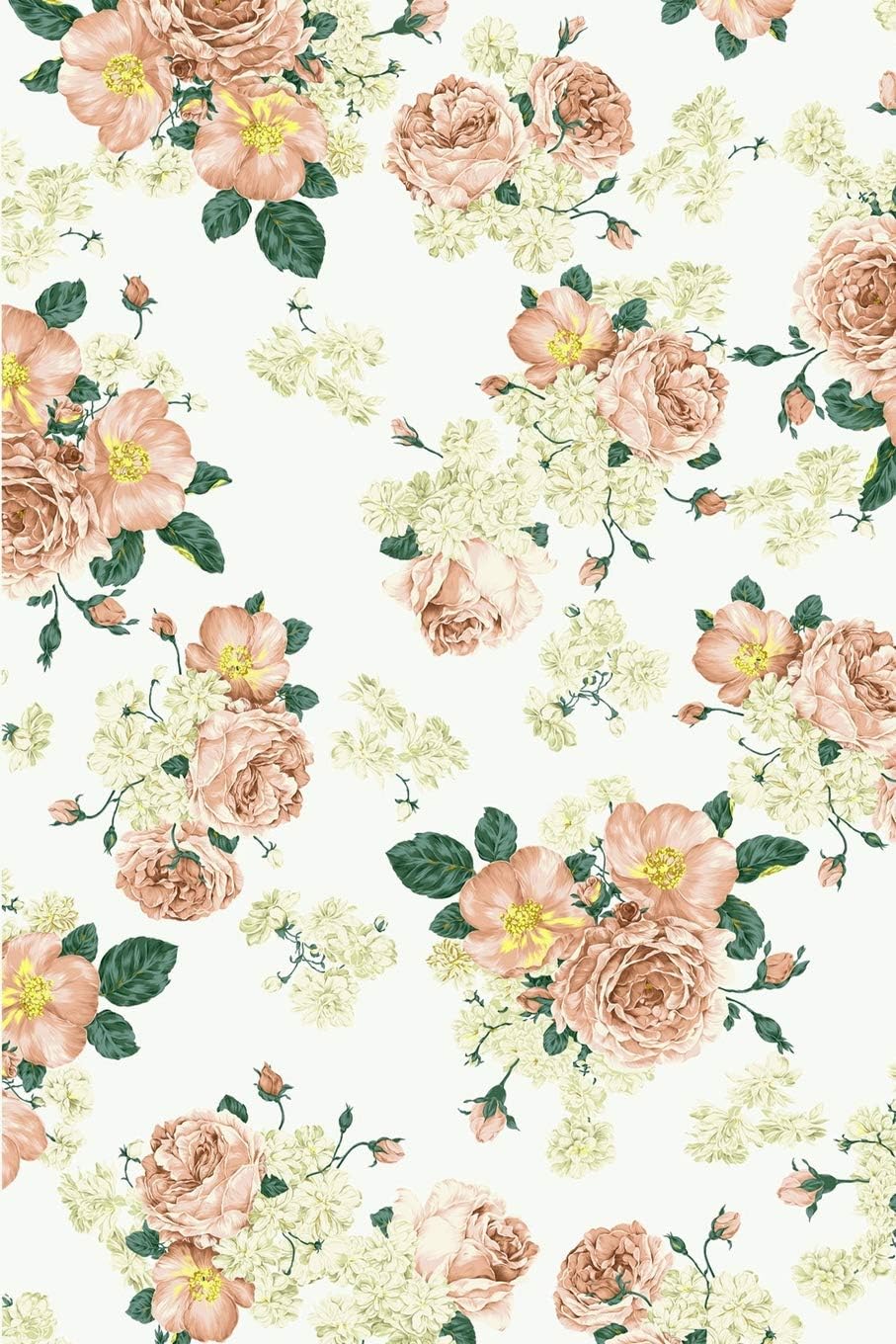Notebook: Floral Rose Blooms Journal 100 Blank Lined Page Matte Soft Cover Notebook, College Ruled (6 x 9 inch) Blank Lined Roses Design Cover Notebook