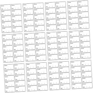 Lurrose 400pcs Self-Adhesive Removable Freezer Food Labels Date Stickers for Food Storage Containers Easy to Peel Off No Residue for Fridge Organization