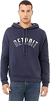 Vista 1 de Daxton Sudadera con capucha y sudadera con capucha de dos tonos populares de Estados Unidos para adultos, unisex, ajuste cómodo 2-Detroit Navy Blanco