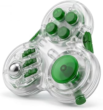 Fidget Toys for Adults,Quiet Sensory Fidget Pad with Clicker Buttons,Stress Relief Toy for Anxiety&ADHD,Portable Finger Fidget Controller for Office,Travel,Autism Sensory Needs,Gift for Teens&Adults