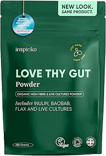 Inspiriko Organic Prebiotics for Gut Health - Award-Winning 10-in-1 Gut ...