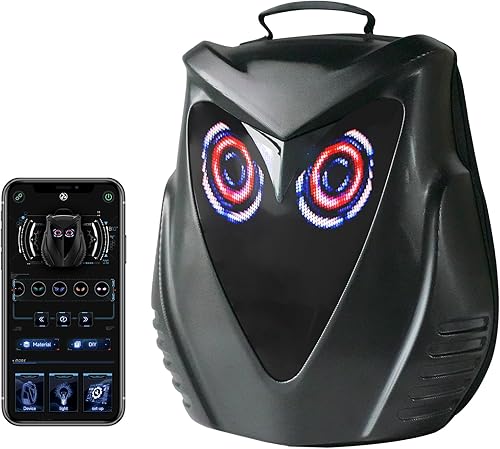 Miniatura 8 de DABASHAN Mochila de motocicleta con pantalla LED, Mochila(graffiti), Estilo de moda