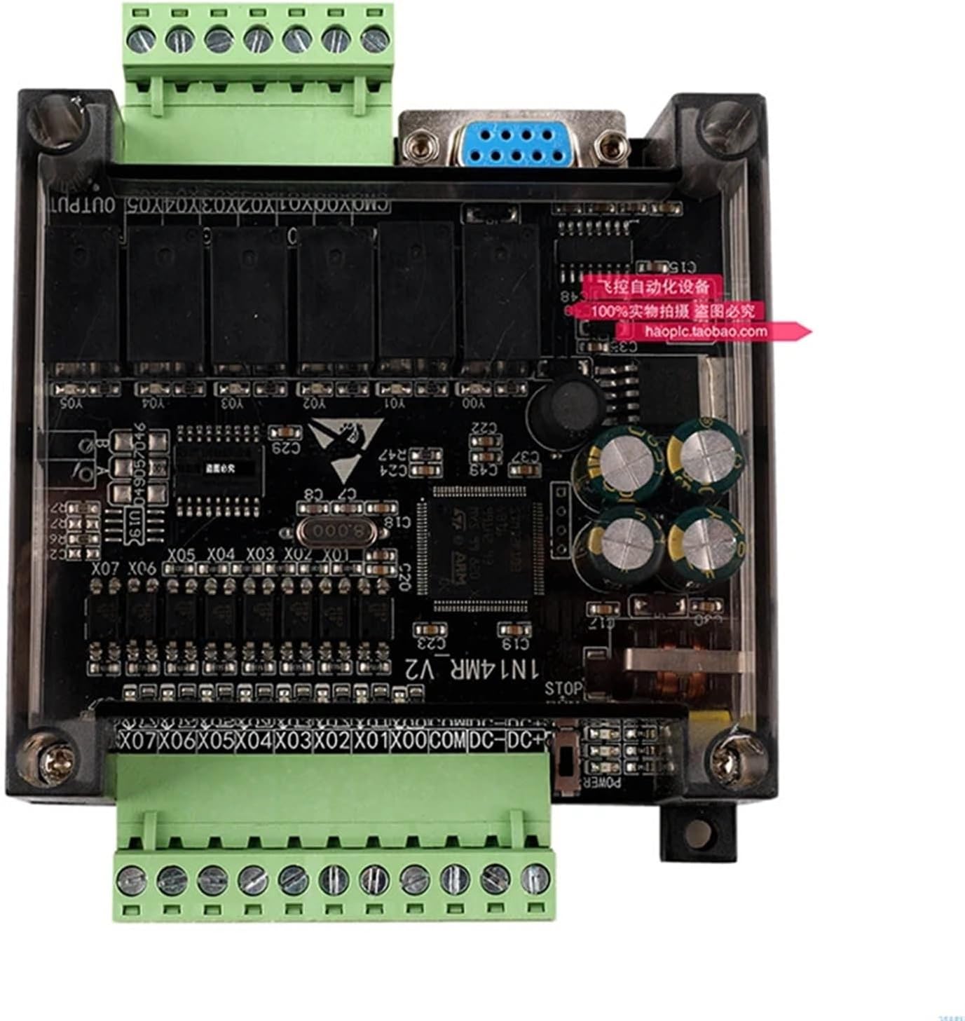 AVIMYA PLC Industrial Control Board FX1N 14MR Programmable Logic Controller DC24V Relay Output Ladder Programming Language