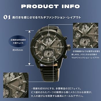 Amazon | POLICE(ポリス)腕時計 NEIST BKケース/ベルト クォーツ