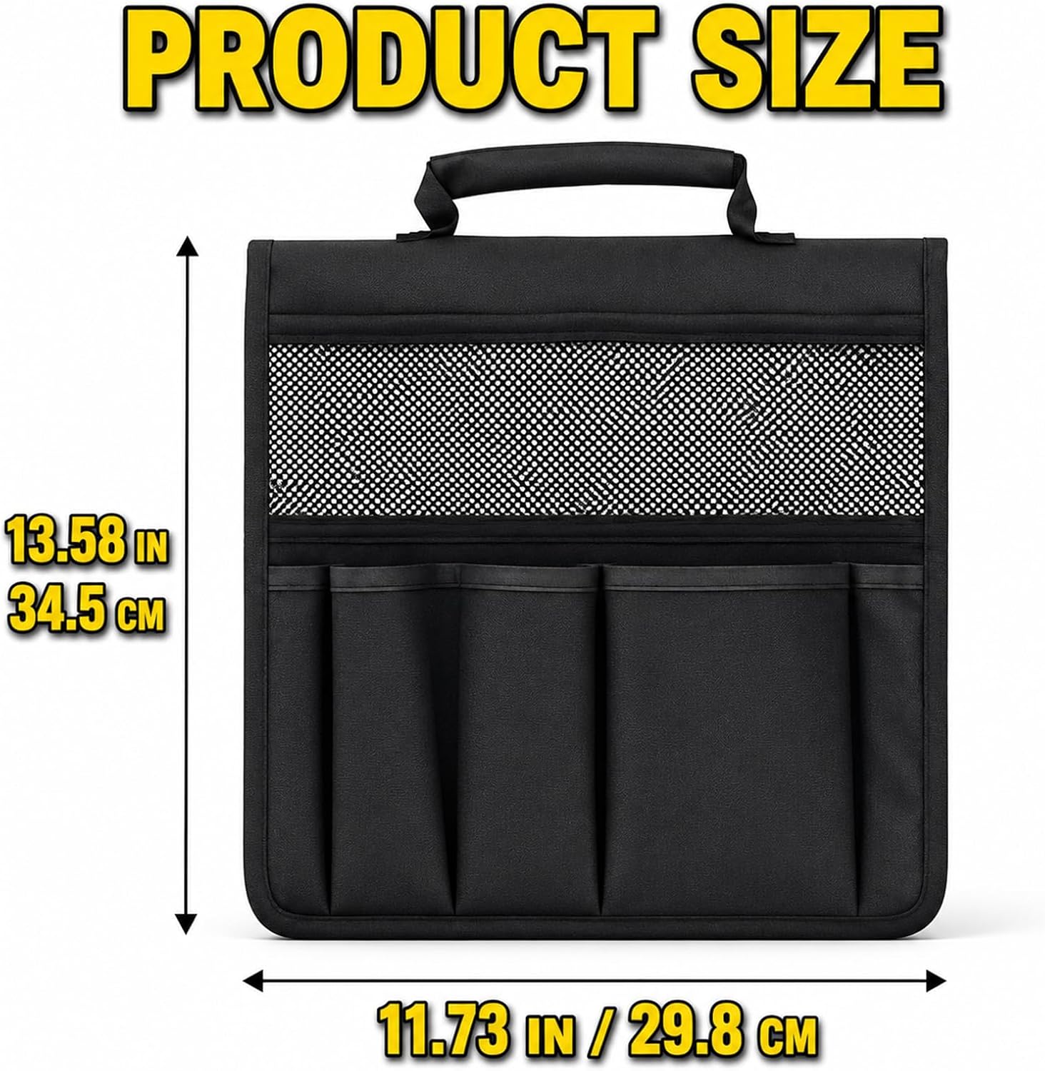 1 Pack Garden Pouches for Kneeler, Portable Tool Storage With Handle, Size Bags Multiple Storage Pockets Organizer for Outdoor Gardening Kneeling Stool, Gifts for Women,Mom & Dad Nylon and Latex