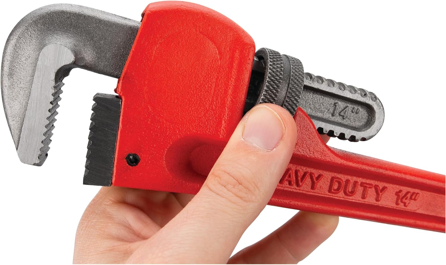 Performance Tool W1133-14B Heavy-Duty Adjustable Straight Pipe Wrench, 14-inch