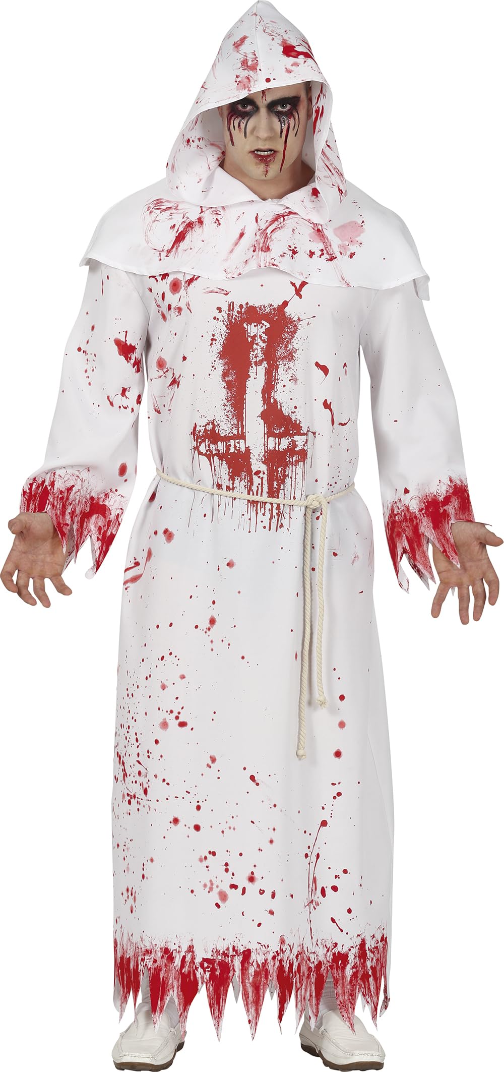 FIESTAS GUIRCA Bloody Monk Halloween Fancy Dress Costume Man Size Adult Large