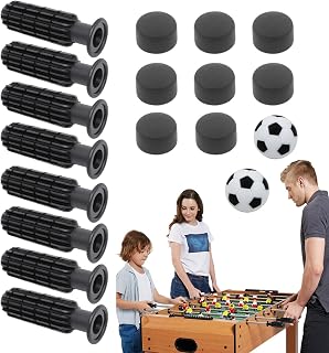 Juego de futbolín: polímero rígido de 1,2 pulgadas, interfaz de agarre ergonómico, componente de competición atlética, equipo de mantenimiento recreativo profesional | Parte de fútbol con gestión de s