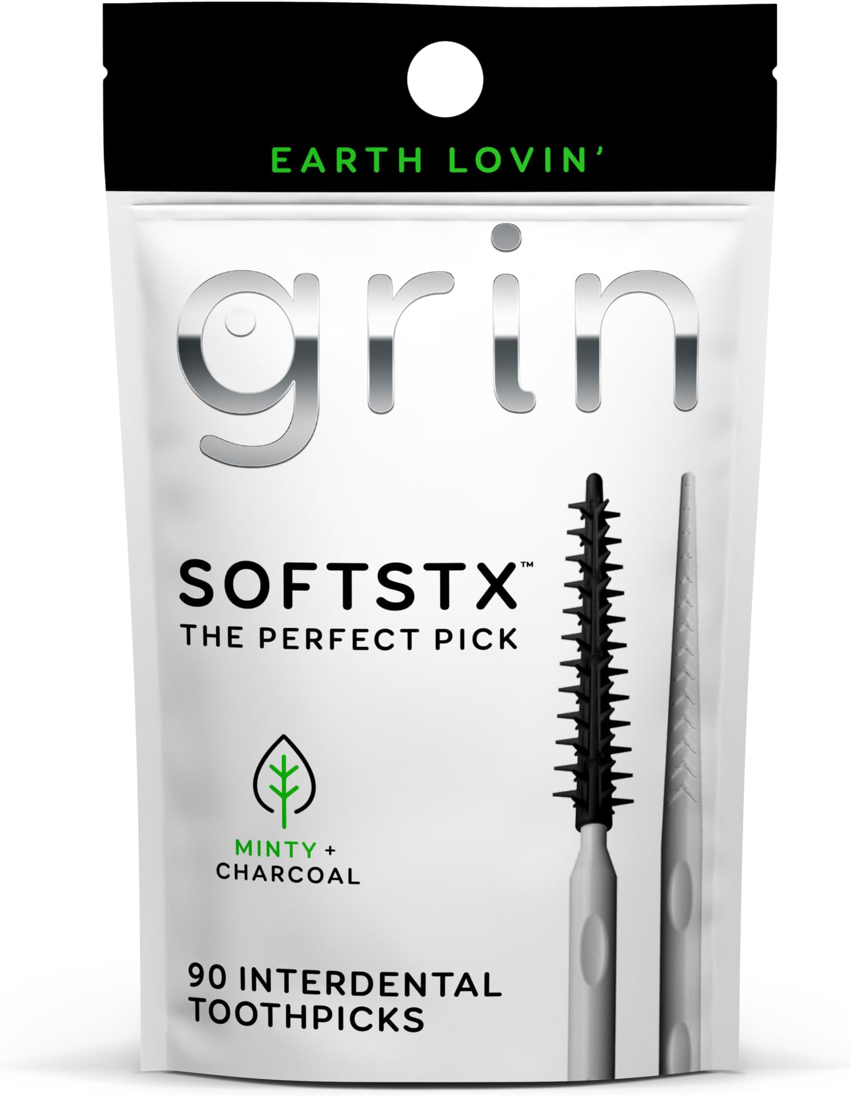 Grin Softstx Charcoal & Minty 90 Count