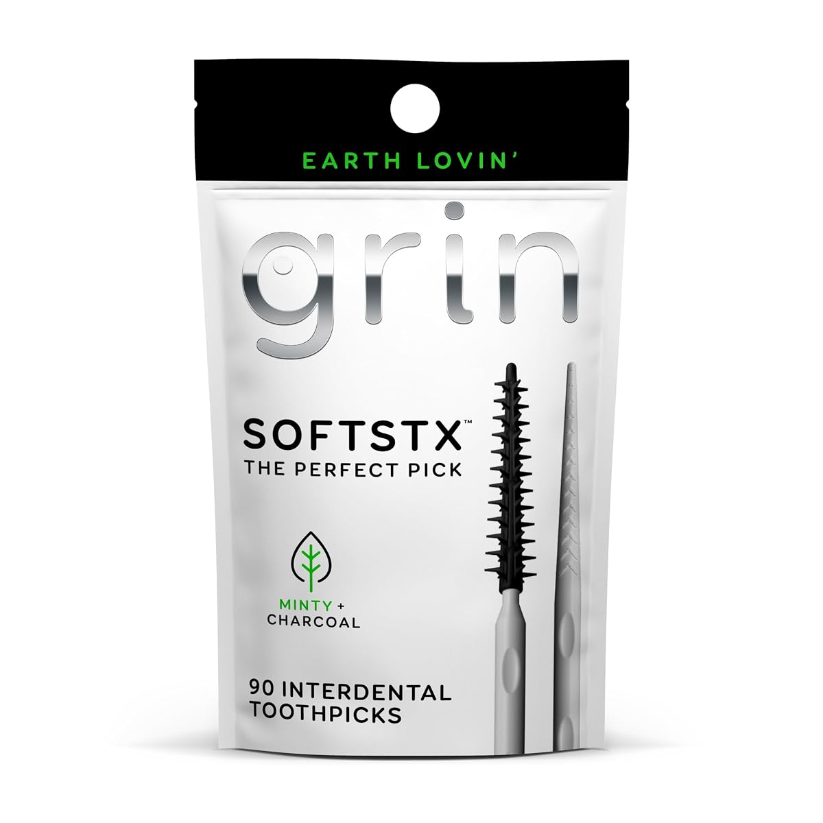 Grin Softstx Charcoal & Minty 90 Count