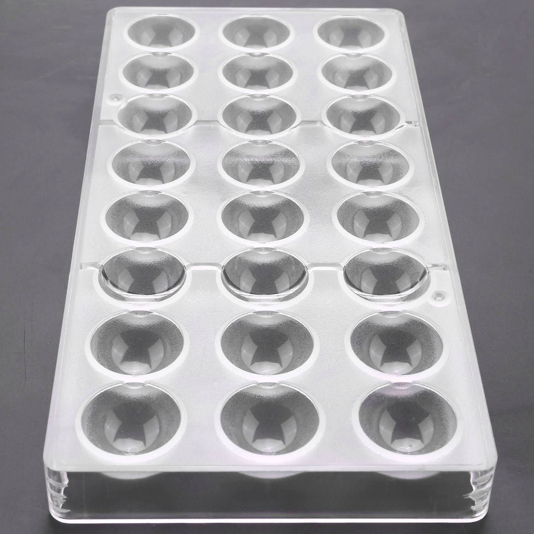 DAZLOR 10X 24 LöCher Halb Schokoladen Form Polycarbonat Schokoladen Riegel Form Halb SüßIgkeiten Hersteller Form Back Formen