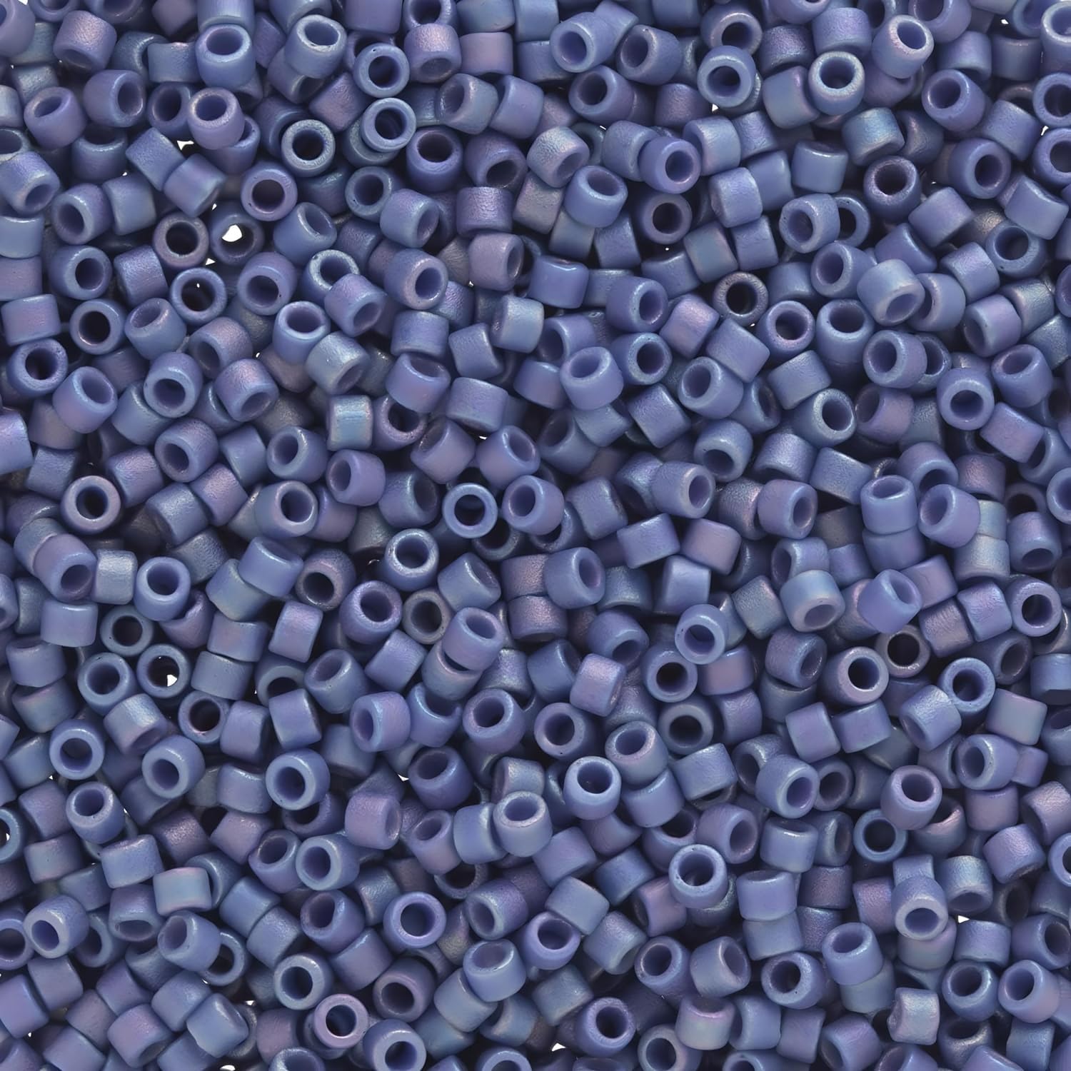 Miyuki Delica Seed Beads Bundle: Size 11/0, Denim Blue Opaque Glazed Palette Collection DB2316, DB2317, DB2318
