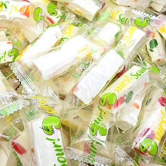 Candy Retailer Sour Jujube Nougat Candy, 1 Pound
