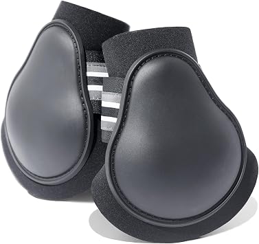 HORZE Adepto Fetlock Boots - Black - Cob