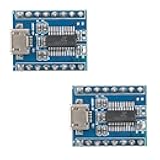 MusRock 2pcs JQ6500 MP3 Audio Module with MCU Serial Control, 5-Way Speaker Output