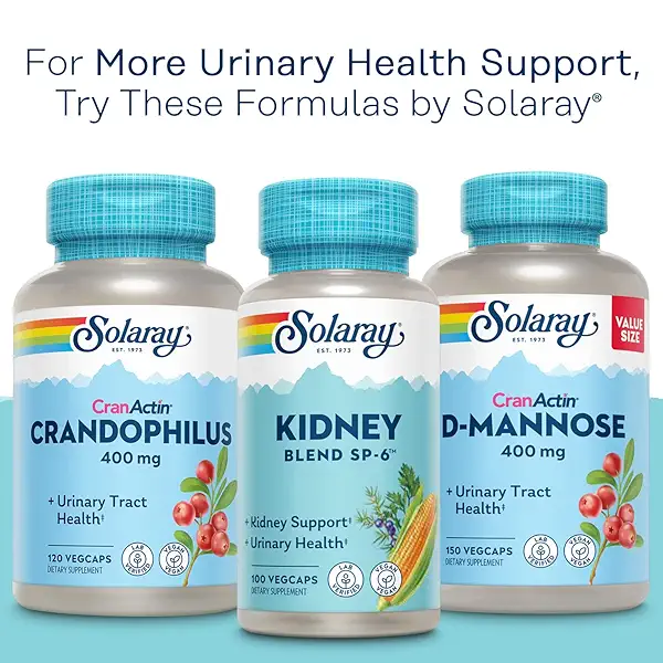 SOLARAY CranActin Cranberry Extract 400 mg - Cranberry Supplements for Women and Men - Bladder and Urinary Tract Health Support with Vitamin C - Vegan, 60-Day Guarantee, 120 Servings, 120 VegCaps 9
