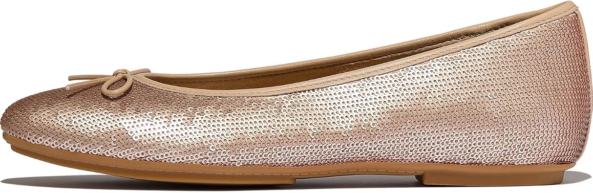 FitFlopTM Womens Delicato Bow Sequin Ballet Flat