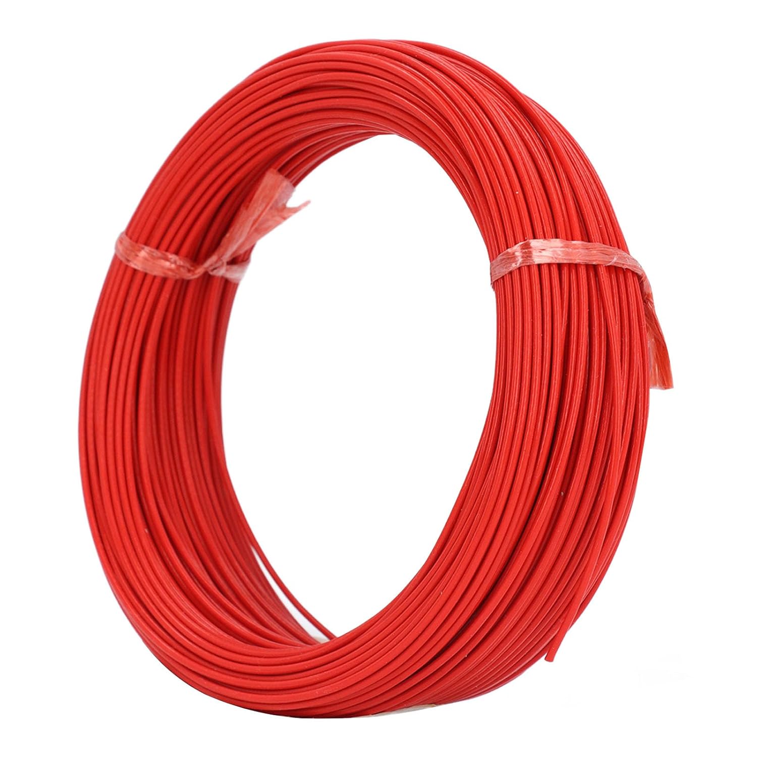 328ft 18 AWG Inductive Loop Wire, 19 Strands Single Core Tinned Copper, –60°C to +200°C High Temperature Resistant PTFE Insulation, for Vehicle Detection and Traffic Control