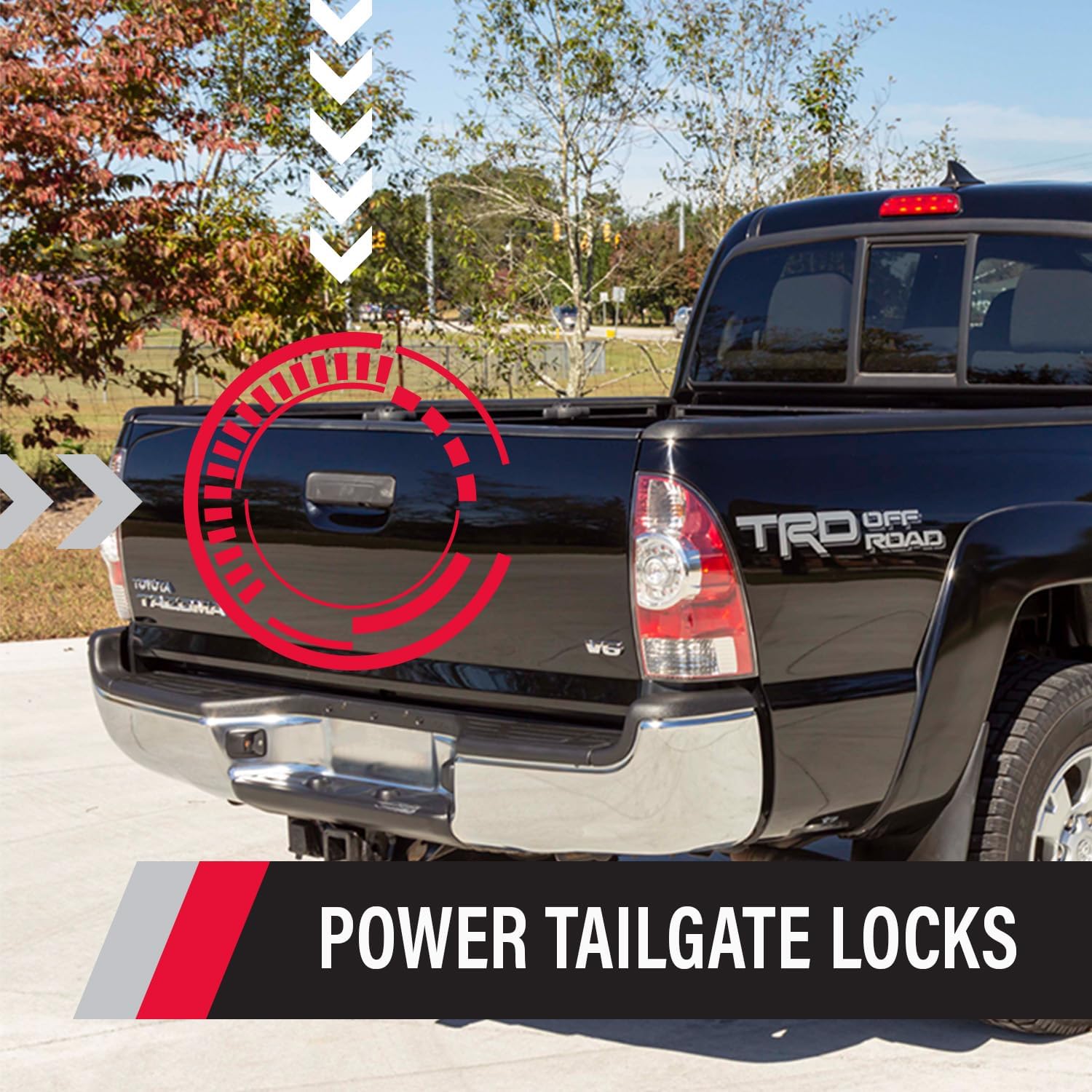 Pop & Lock – Power Tailgate Smart Lock Combo with Bolt Technology for Toyota Tacoma, Fits 2005 to 2015 Models (OEM Color Super White, PL85403)