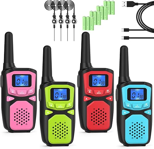 WokTok Walkie Talkie apto para niños y adultos, recargable, juguetes de juego de campamento al aire libre, regalo de cumpleaños, adecuado para niños