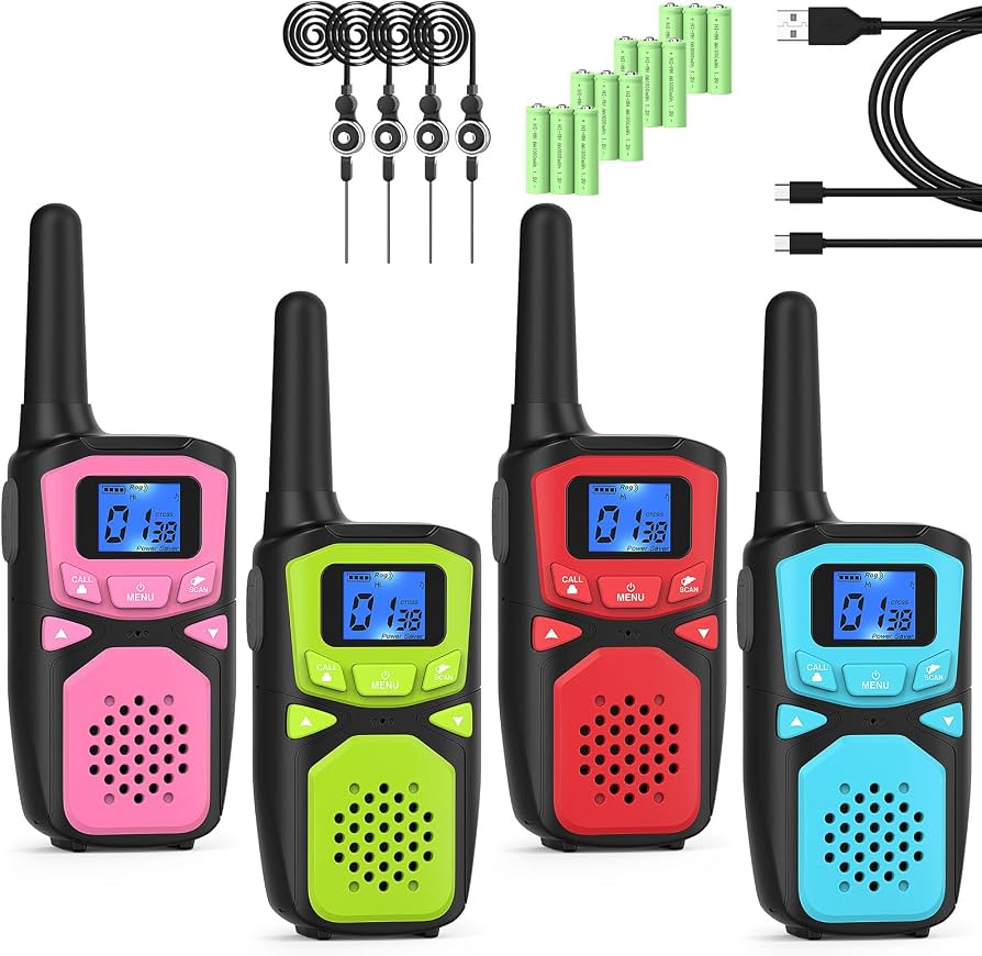 知育玩具 World wide kids listen&talk Amazon.com: WokTok Kids Adult Suitable Walkie Talkie, Rechargeable