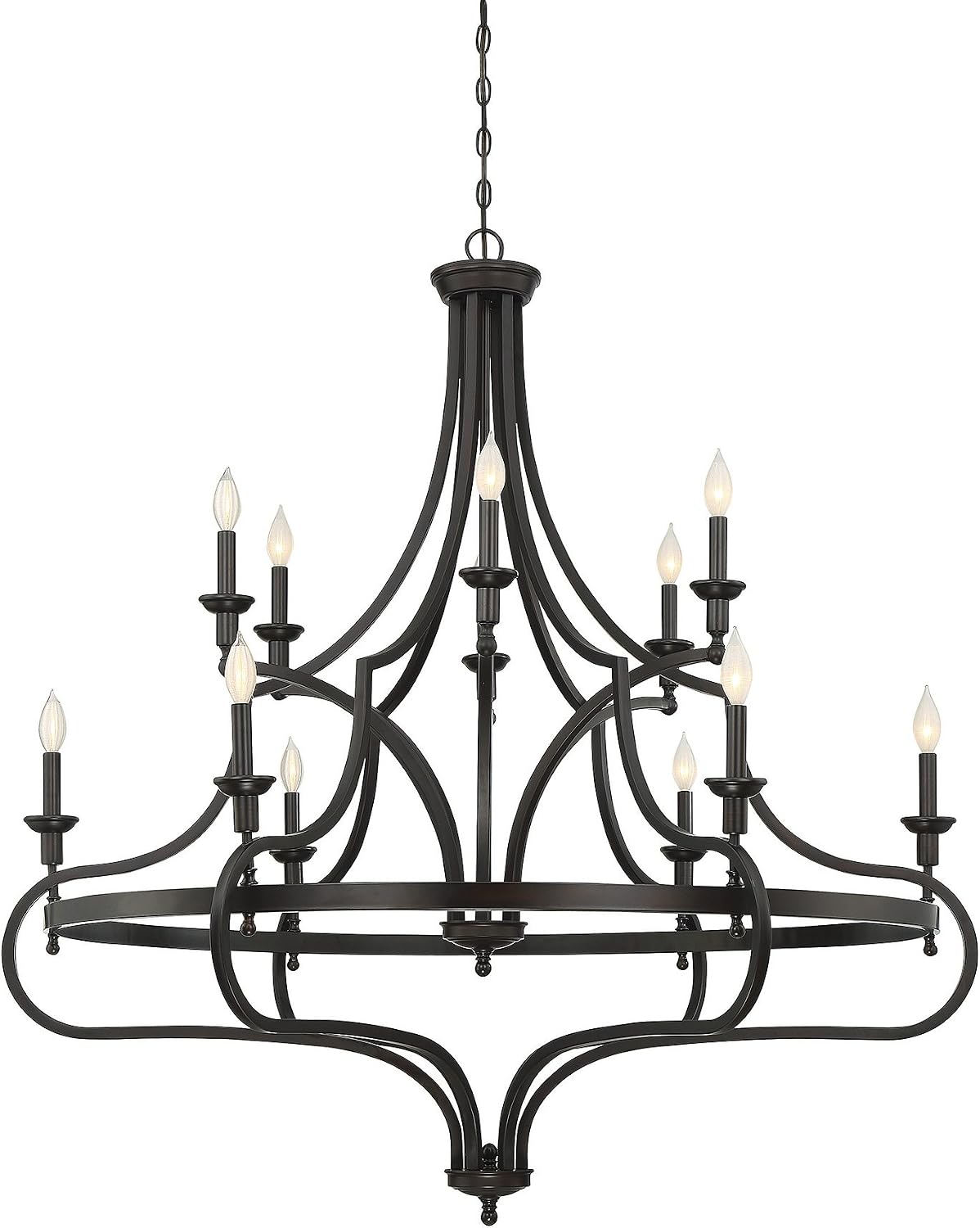 Savoy House 1-9084-12-13 Sheilds 12-Light Chandelier in English Bronze