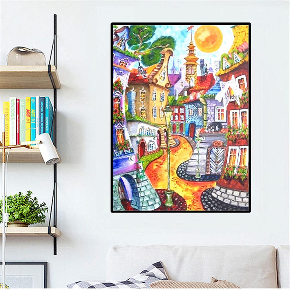 Kit Peinture Diamant 5D - Art Abstrait Fille - Toile 25x30cm - Foret Carré - DIY Décoration Murale Salon Chambre