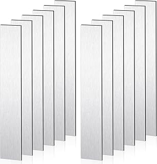 12 Pcs Pure Zinc Anode Sheet, 99.995% Pure Zinc Electrode Strip, 0.04 x 1 x 6 inch / 1 x 25 x 150 mm Anode Plate for Plating and Electroplating, Lab Research Science Project
