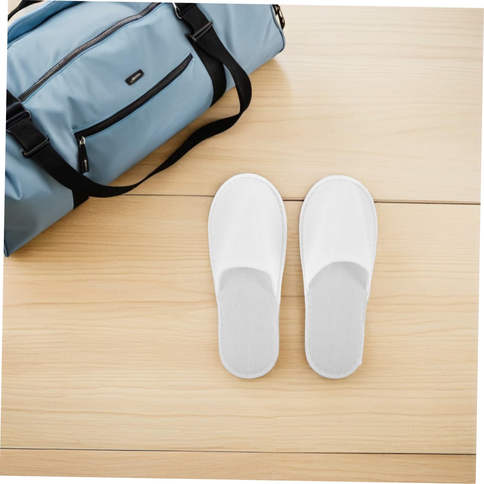 PRETYZOOM 28 Paare Einweg Spa Slipper mit Dicker Eva-sohle Rutschfest Weiß Geschlossene Zehen Unisex Gästeschuhe für Hotel Salon Reise Hochzeit Bad und Gastgewerbe