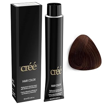 Cree Professional 5.34 - Light Copper Golden Brown Permanent Hair Color - Long Lasting, Rich Vibrant - Gray Coverage 100ml - 3.4 fl.oz.