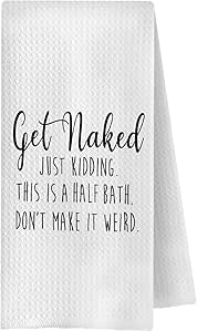 Amazon.com: GCFET Get Naked Bathroom Towels - Funny Hand Towels for