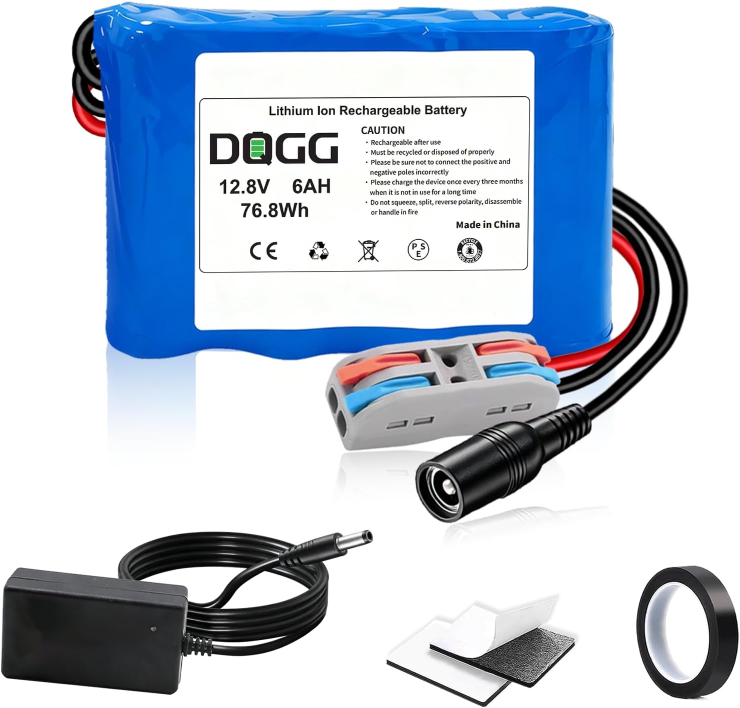 Rechargeable Lithium Replacement Battery, Battery Charger Kit for Kids Ride On Cars & Peg Perego Power Wheels & Fisher Power Wheels & Audio Equipments, DIY Projects, Etc. (24V-12AH)