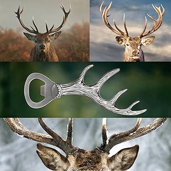 Amazon | LKKCHER 鹿 トナカイ 角 ビール栓抜き 父の日のギフト