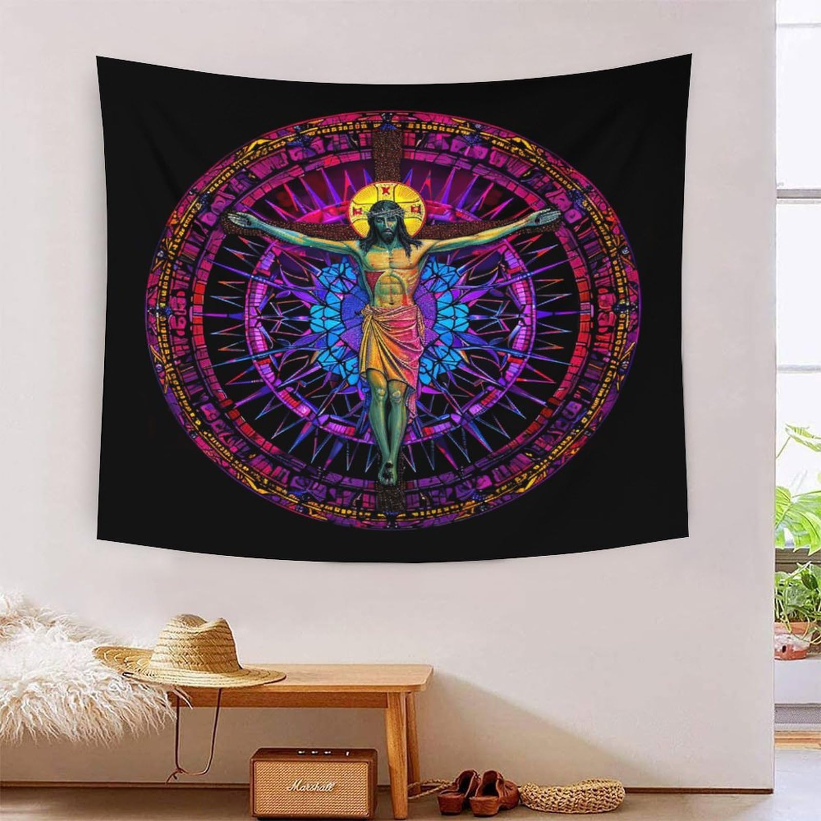 Tapisserie murale Jésus 3D : la solution textile pour sublimer vos décorations murales