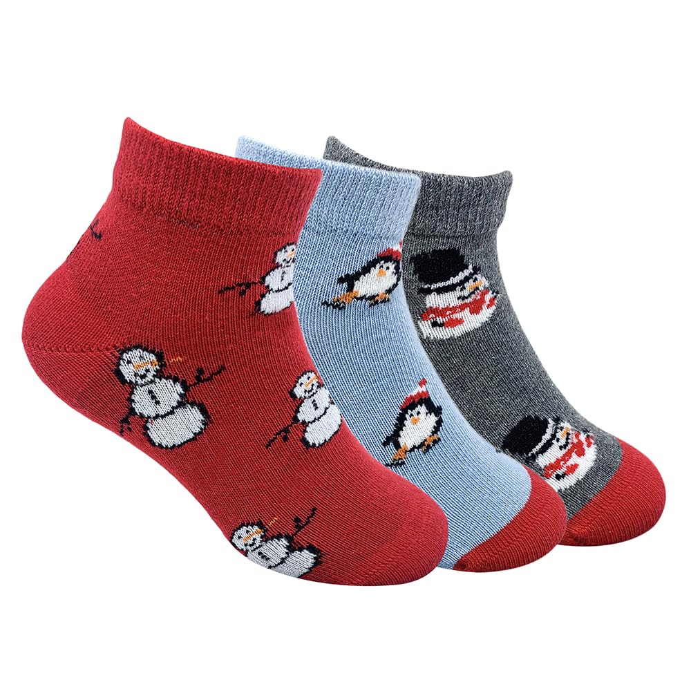 Mint & Oak Baby Boy’s Baby Girl’s Cotton Socks, Cute Print Ankle Length Kids Socks