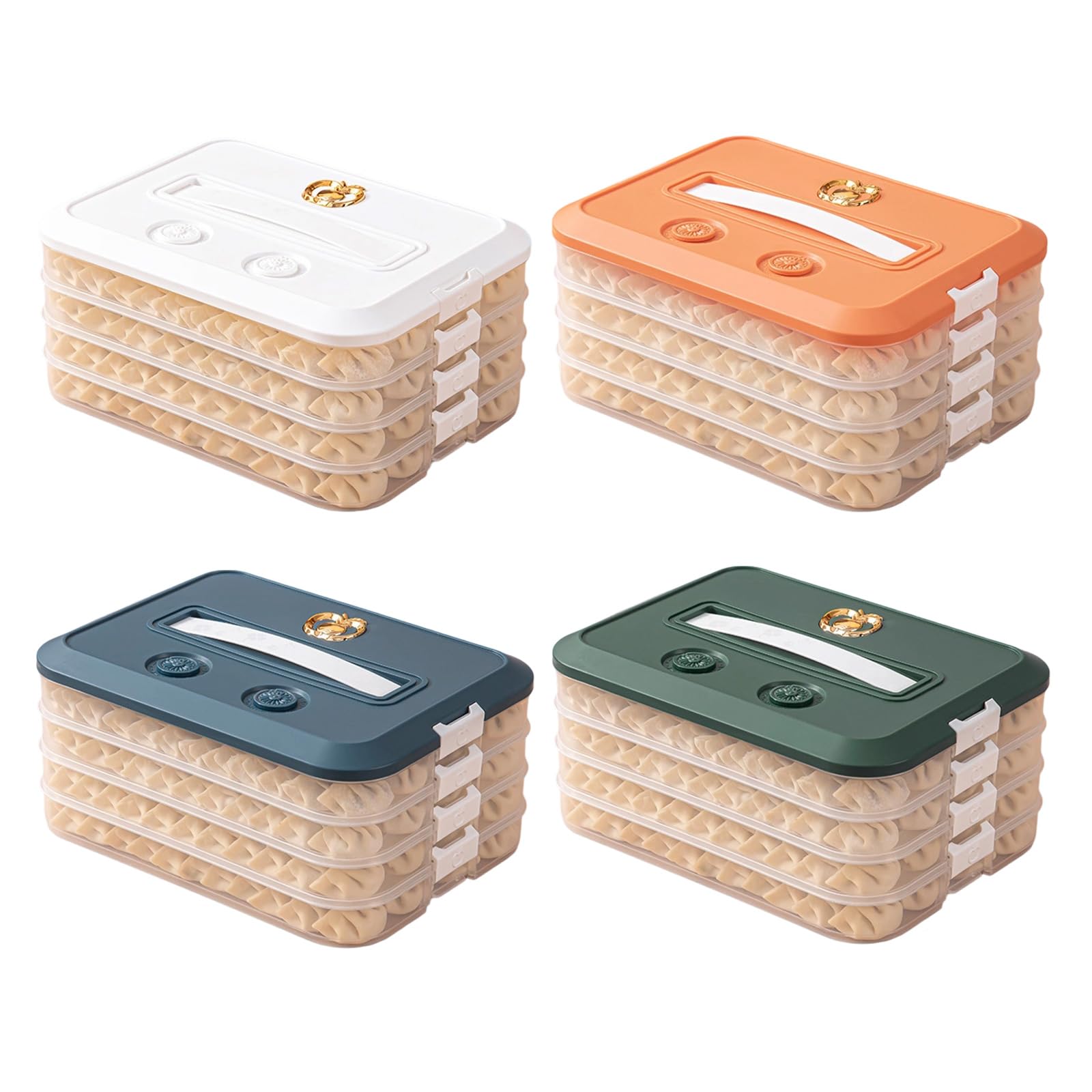 Scatola per Alimenti alla a più Strati con Design del Coperchio Accessorio per Gnocchi Biscotti e Scatola immagazzinaggio per organizzata