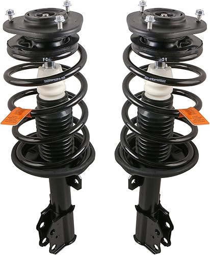 MOSTPLUS Par delantero completo de puntal 172117 172116 compatible con Toyota MatrixPontiac Vibe 2003-2008 Conjunto de resorte de bobina izquierda y