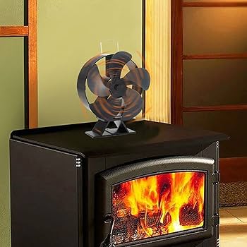 Generisch Ventilator voor pelletkachels, warmteaangedreven fornuisventilatoren, stille werking, automatische aanpassing, thermische ventilatoren voor hout/houtkachel/open haard