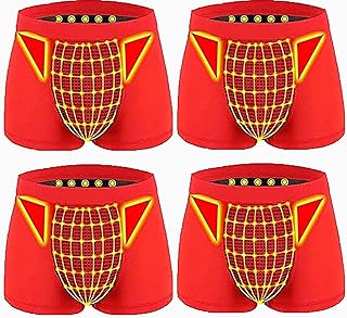 Mens Magnetic Therapy Health Care Inner Pants 3-Packs Enlargement Underwear Tourmaline Prostate Therapy Panties