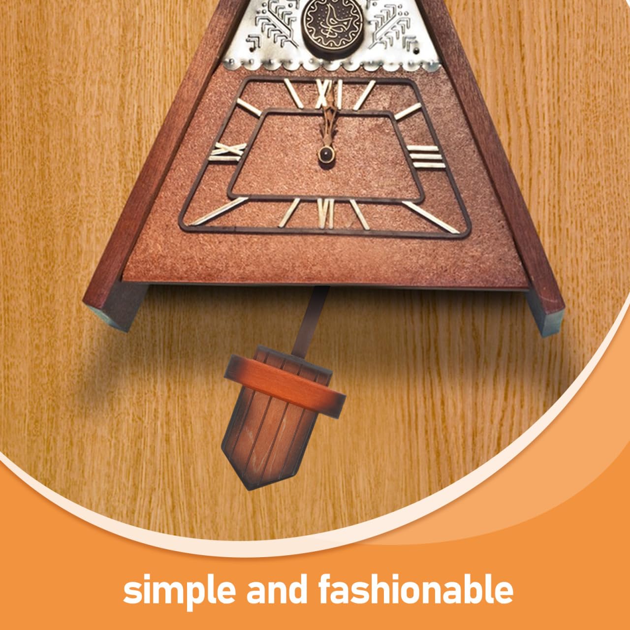 2 Poids En Bois Pour Horloge à Coucou - Marteau Décoratif Vintage, Remplacement Ou Réparation Pendule - Lot De 2, Couleur Marron